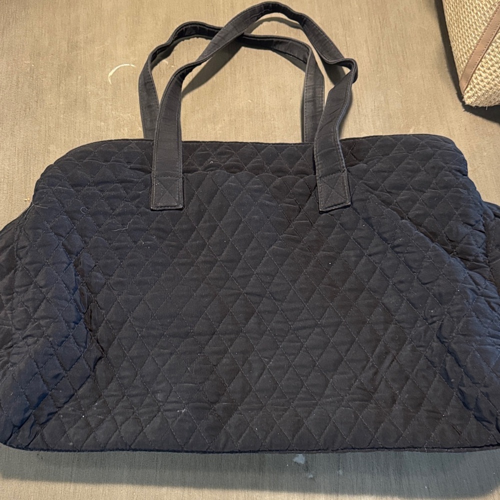 Vera Bradley Black Quilted Tote Bag - Picture 2 of 6